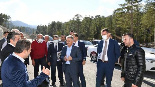 Vali Yazıcı, Alanyadaki çalışmaları yerinde inceledi