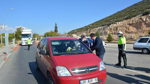 Kaymakam Çimşit, trafik denetimine katıldı