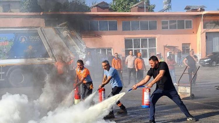 Muratpaşada yangın tatbikatı