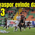 Alanyaspor evinde dağıldı: 0-3