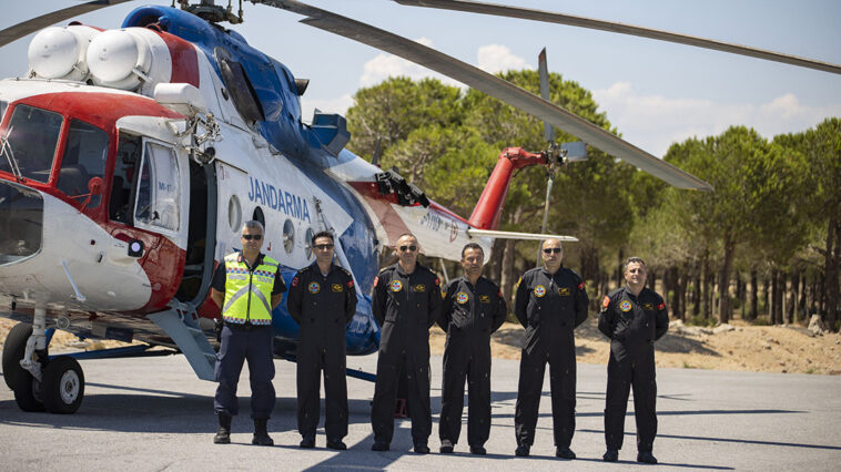 Antalya'da helikopterli denetim