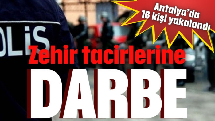 Zehir tacirlerine darbe