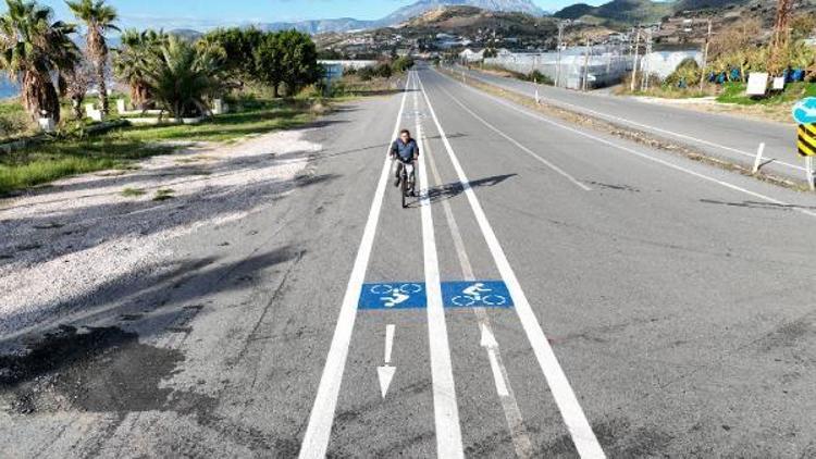 Alanya- Gazipaşa arasına 13 kilometrelik bisiklet yolu