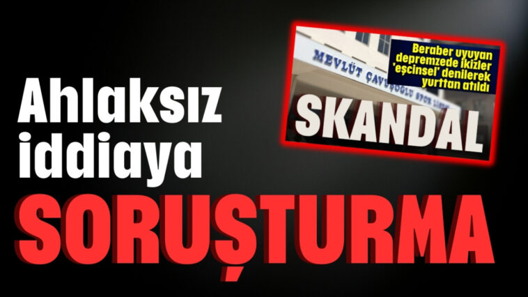 Ahlaksız iddiaya soruşturma