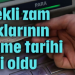 Emekli zam farklarının ödeme tarihi belli oldu