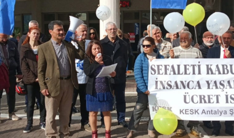 KESK: Sefaleti kabul etmiyoruz