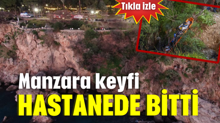 Manzara keyfi hastanede bitti