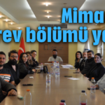 Mimarlar görev bölümü yaptı