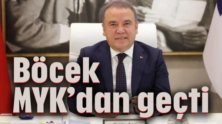 Son dakika...Böcek, MYK'dan geçti