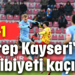 Akrep Kayseri'de galibiyeti kaçırdı 1-1