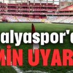 Antalyaspor'a zemin uyarısı