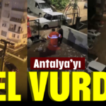 Antalya'yı sel vurdu