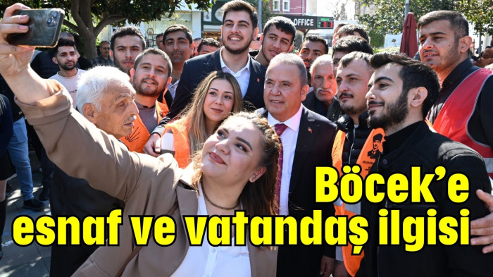 Böcek'e esnaf ve vatandaş ilgisi