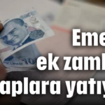 Emekli ek zamları hesaplara yatıyor