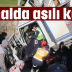 Kanalda asılı kaldı