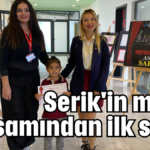 Serik'in minik ressamından ilk sergi