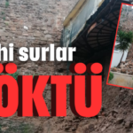 Tarihi surlar çöktü