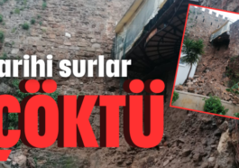 Tarihi surlar çöktü