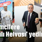 Turizmcilere 'Elmalı Helvası' yedirdik