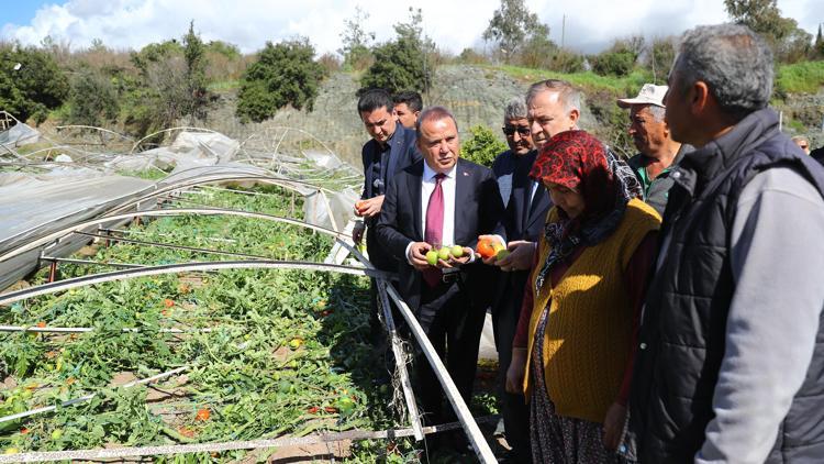 Başkan Böcek hortum felaketinin yaşandığı Kumlucada