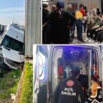 Antalyada öğrenci ve işçi servisi çarpıştı: 8i öğrenci 9 yaralı