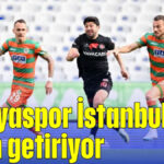 Alanyaspor İstanbul'dan puan getiriyor: 1-1