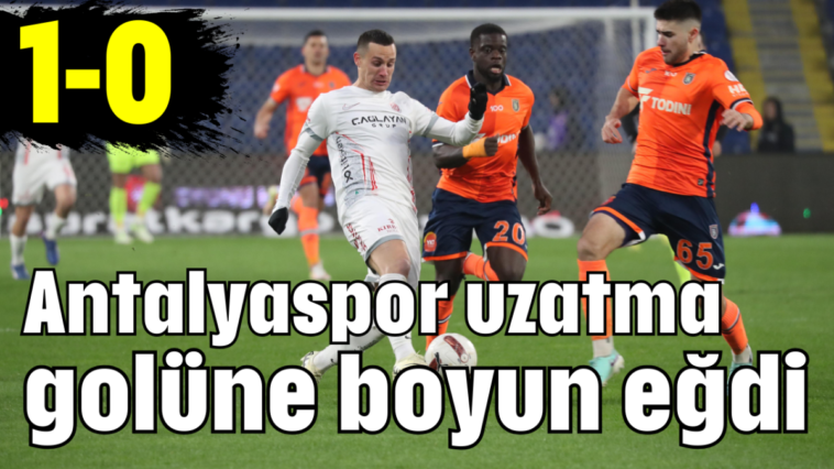 Antalyaspor uzatma golüne boyun eğdi: 1-0