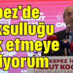 Kepez'de yoksulluğu yok etmeye geliyorum