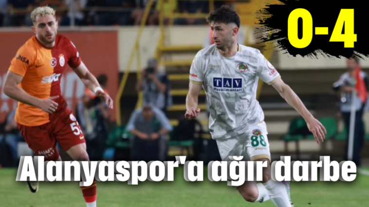 Alanyaspor'a ağır darbe 0-4