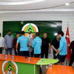 Alanyaspor'da bayramlaşma töreni düzenlendi