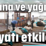 Fırtına ve yağmur hayatı etkiledi