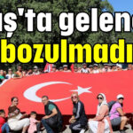 Kaş'ta gelenek bozulmadı