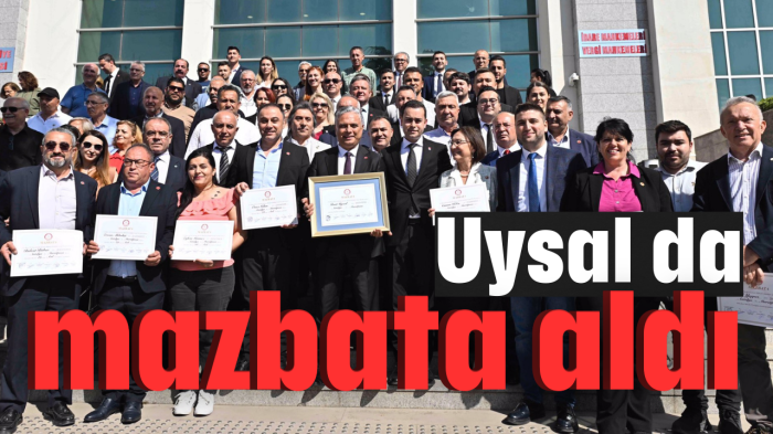 Uysal da mazbata aldı