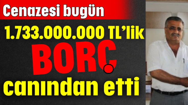 1.733.000.000 TL’lik BORÇ canından etti