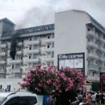 Alanyada otel lojmanında yangın