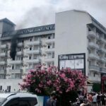 Antalyada otel lojmanında yangın