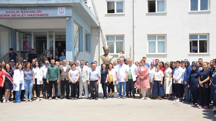 Serik Devlet Hastanesine Atatürk büstü ve mescit