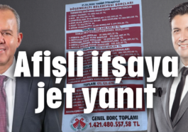 Afişli ifşaya jet yanıt