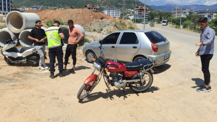 Alanya'da 5 motosiklet trafikten men edildi