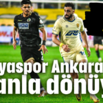 Alanyaspor Ankara'dan puanla dönüyor: 1-1