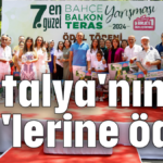 Antalya'nın en'lerine ödül