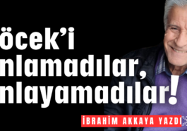 Böcek'i anlamadılar, anlayamadılar!