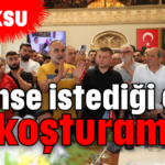 'Kimse istediği gibi at koşturamaz'