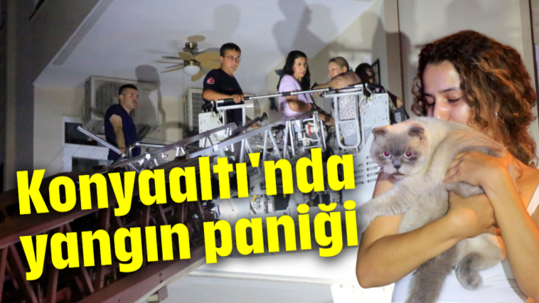 Konyaaltı'nda yangın paniği