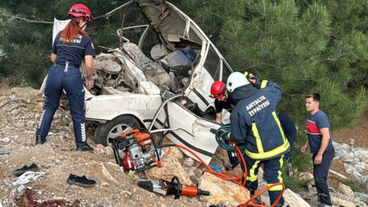 Korkuteli'nde korkunç kaza 1 kişi hayatını kaybetti