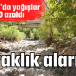 Kuraklık alarmı!