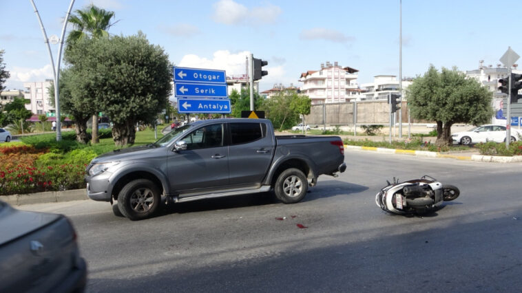 Manavgat'ta kaza 1 kişi yaralandı