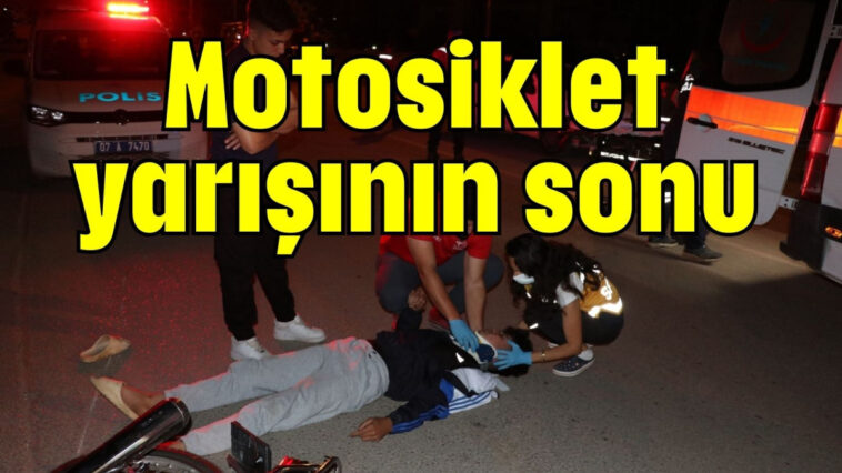 Motosiklet yarışının sonu