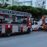 Ocakta unutulan yemek yangına sebep oldu