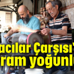 Sobacılar Çarşısı'nda bayram yoğunluğu